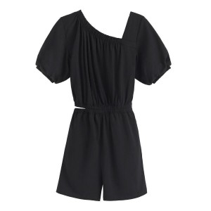 Jumpsuit Donna Cuyana Gathered Front Nere | TOU4337YO