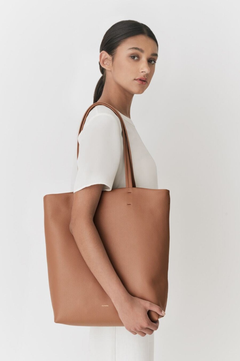 Borse Tote Donna Cuyana Alti Easy Marroni | UUO4349UW
