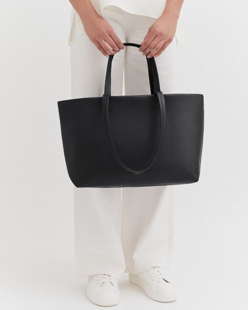 Borse Tote Donna Cuyana Small Easy Nere | MIU6449PJ