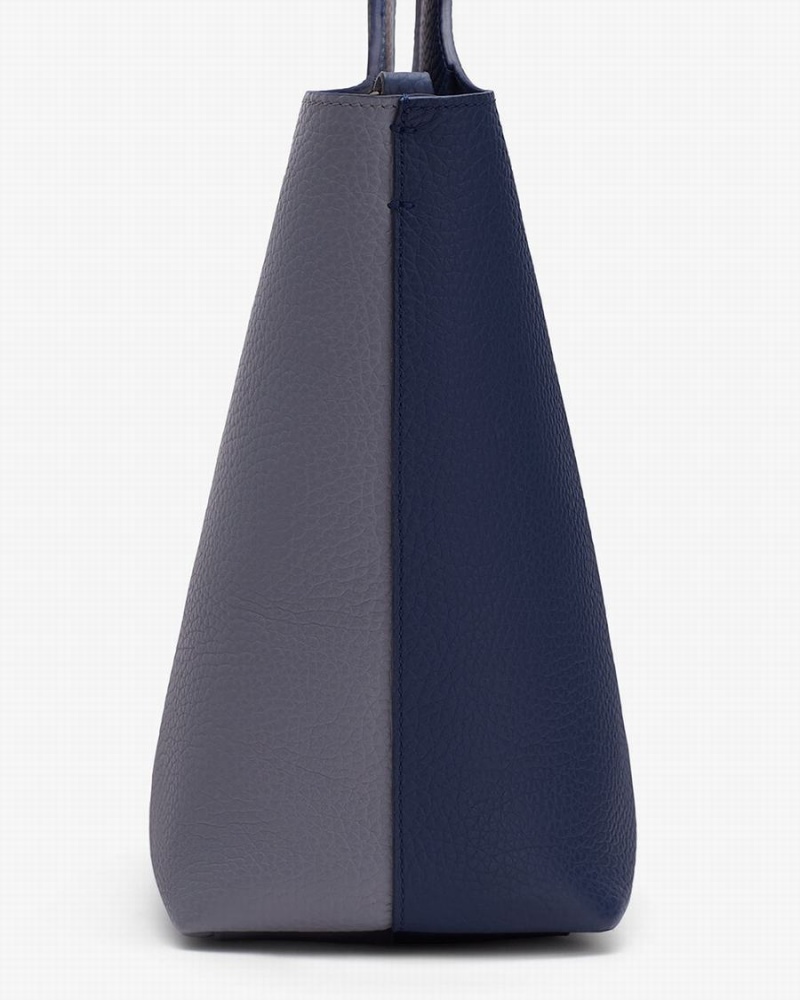 Borse Tote Donna Cuyana System Blu Marino | QOU3370CJ