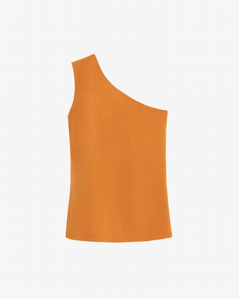 Canotta Donna Cuyana One Shoulder Top Gialle | MMZ8686KE