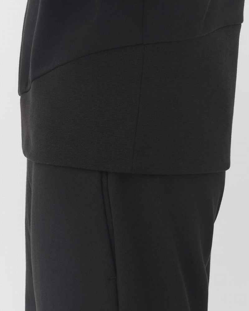 Felpe Donna Cuyana Terry Balloon Sleeve Nere | ATC1694ER