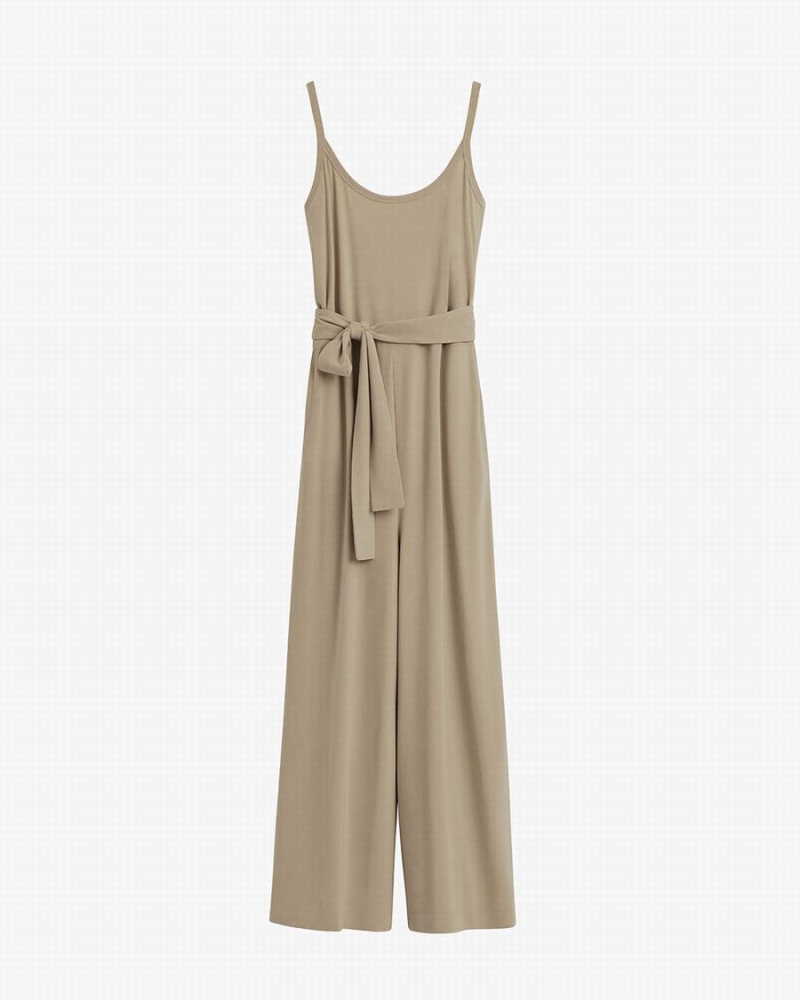 Jumpsuit Donna Cuyana V-Back Verdi | BQA2943JW