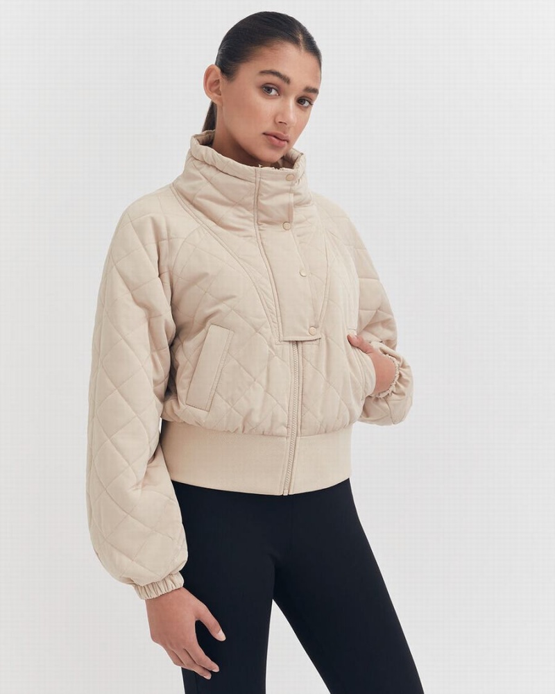 Piumini Donna Cuyana Balloon Sleeve Light Puffer Marroni | ZQJ4773MR