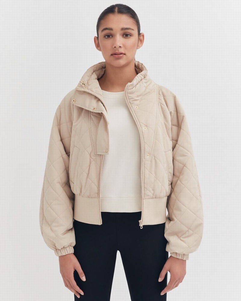 Piumini Donna Cuyana Balloon Sleeve Light Puffer Marroni | ZQJ4773MR