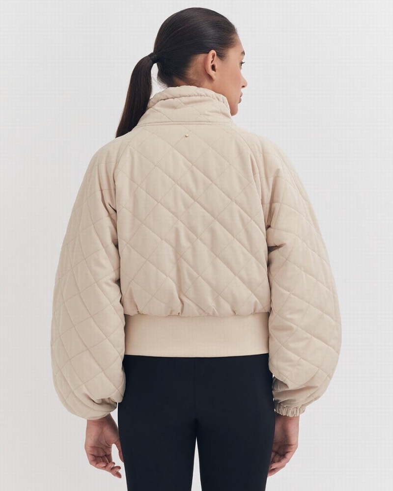 Piumini Donna Cuyana Balloon Sleeve Light Puffer Marroni | ZQJ4773MR