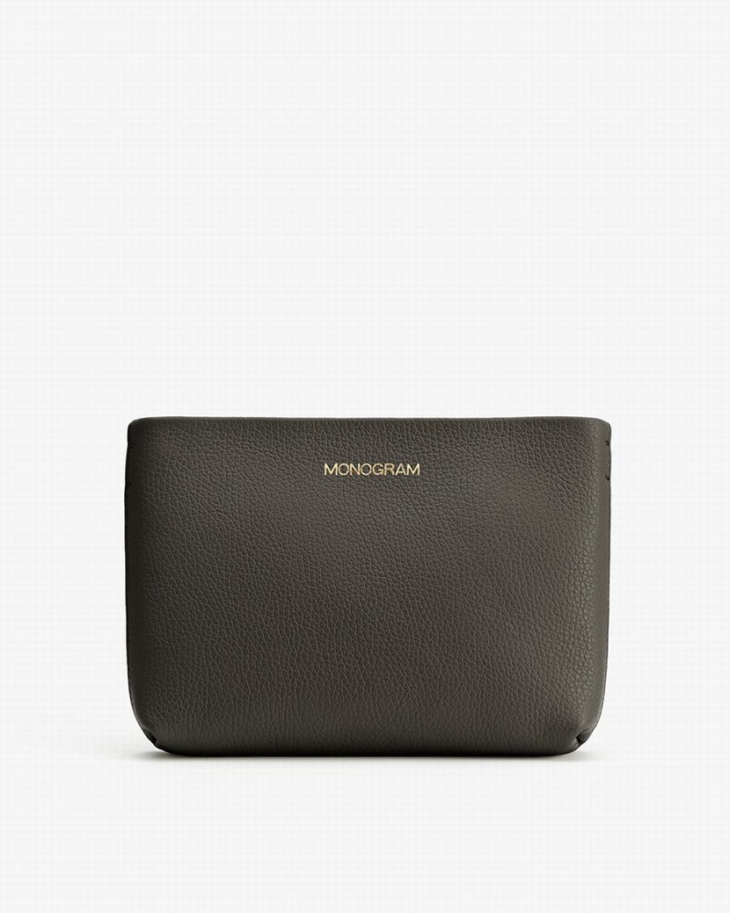 Pochette Donna Cuyana Mini E Zip Verdi Scuro | DMY2492XE