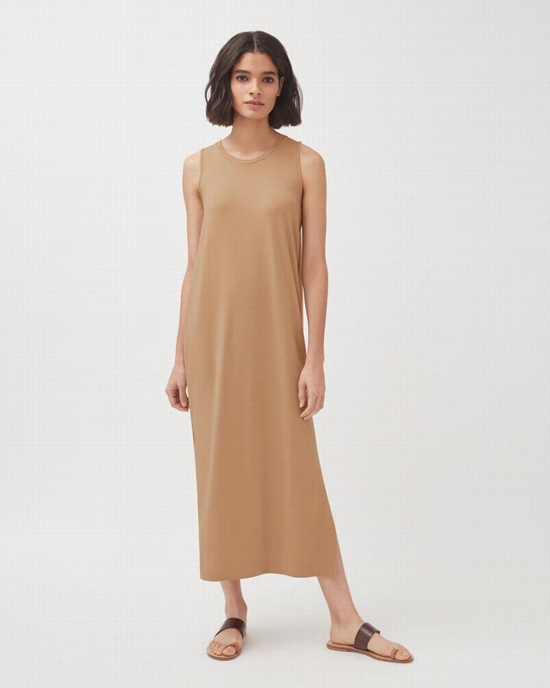 Vestito Donna Cuyana Drape-Back Marroni | MLK63HX