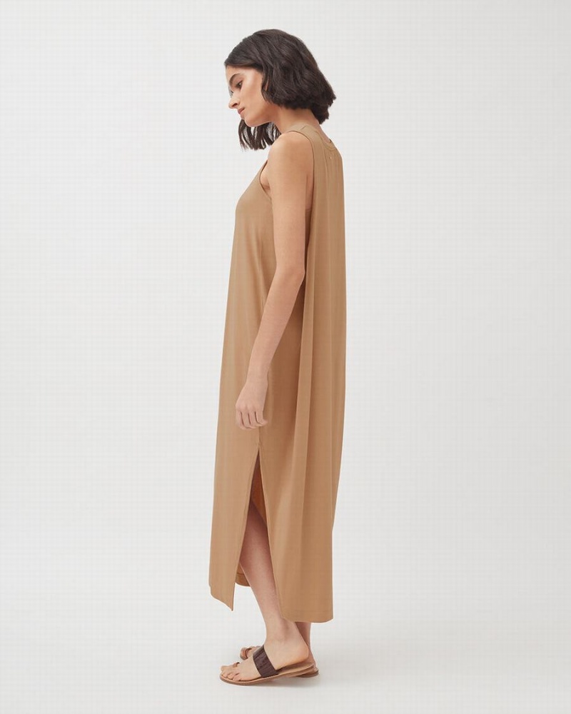 Vestito Donna Cuyana Drape-Back Marroni | MLK63HX